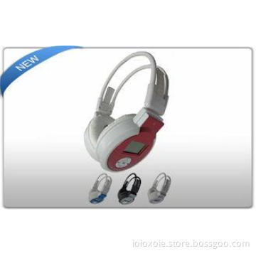 Stretchable Rechargeable Stereo Wireless SD Card Headphones